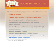 Tablet Screenshot of jogakundalini.waw.pl